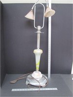 Large Metal & Marble Table Lamp