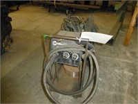 MILLER 260 WELDER ON ROLLING CART WITH HOSES