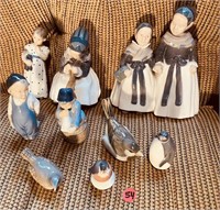 9- ROYAL COPENHAGEN FIGURINES