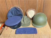 Military Hats and Plaque