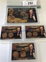 LINCOLN BICENTENNIAL CENTS 1809-2009, 4 SETS