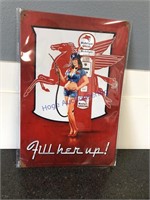 MOBILE GAS FILL HER UP- TIN SIGN APPROX  12"TX8"W