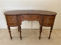 Antique Kidney Shaped Desk