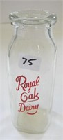 Royal Oaks Dairy Bottle- 6 inches high