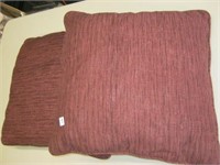 2 Burgundy Pillows