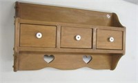 Wooden Pine 3 Drawer Shelf - NO SHIPPING