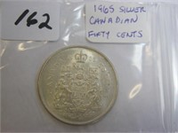 1965 Canadian Silver Fifty Cents Coin