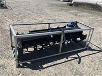 6' Rotary Tiller with Skid Steer Quick Attachment
