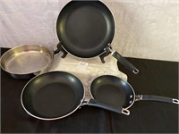 4 Assorted Size Skillets