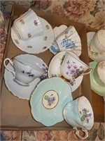5 Cups and saucers LR Each x 5 Each x 5