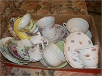 Assorted cups and saucers LR