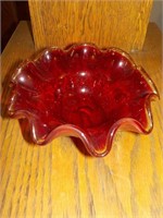 Ruby 6x2 hand blown boat LR