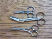 2 pr. Vintage scissors TV RM