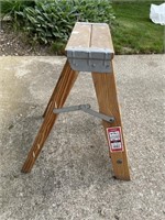Small wooden step ladder