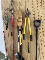 Yard tools in tennis rackets