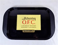 SCHENLEY CANADIAN WHISKY ADVERTISING BAR TRAY
