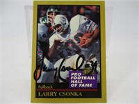 Larry Csonka Autographed Card