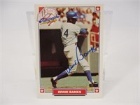 Ernie Banks Nabisco All-Star Autographed Card