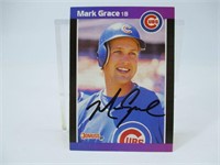Mark Grace Autographed Card