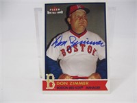 Don Zimmer Autographed Card