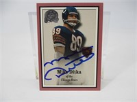 Mike Ditka Autographed Football Card