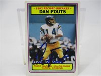 Dan Fouts Autographed Football Card