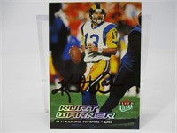 Kurt Warner Autographed Football Card