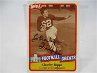 Charley Trippi Autographed Football Card
