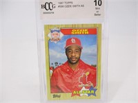 1987 Topps #598 Ozzie Smith AS Beckett BCCG 10