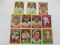 (11) 1960 Fleer Baseball Greats Cards