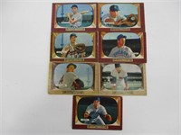 (7) 1955 Bowman Baseball Cards