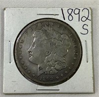 1892 S US Morgan Silver Dollar