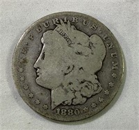 1880 CC US Morgan Silver Dollar