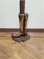 PLASTER WESTERN STYLE COWBOY BOOT W/SPUR STRAP