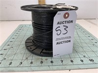 Partial Roll of 12 Gauge Black Electrical Wire