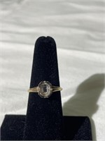 14K Yellow Gold Ring with Stone