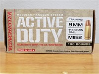 Box of Winchester 9MM Grain Ball M1152 Bullets