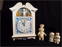 Doughboy Clock, S & P, Figure