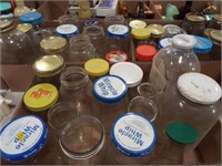 Jars- Variety- some lids- 3 boxes