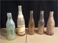 Glass Beverage Bottles (5)