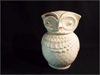 Owl Cookie Jar, missing paint