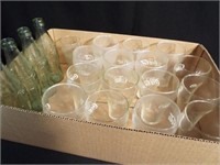 Coca Cola Glasses, Bottles - 1 box