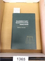 1959 Elementary Quantitative Analysis Book