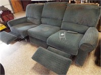 Recliner Couch, Blue