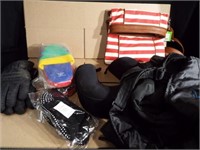 Gloves, Bag, Ski Pants (M), Slippers - 1 box