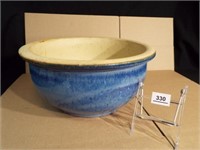 Earthenware Pot, blue, 14" x 7"