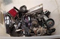 Bin Of Misc Motorcycle Parts