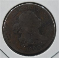 1800 U.S. Draped Bust Half Cent Coin