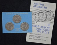 Susan B. Anthony Unciculated Mint Set