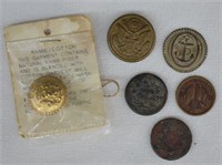 Antique Buttons, WWII Austria, Navy